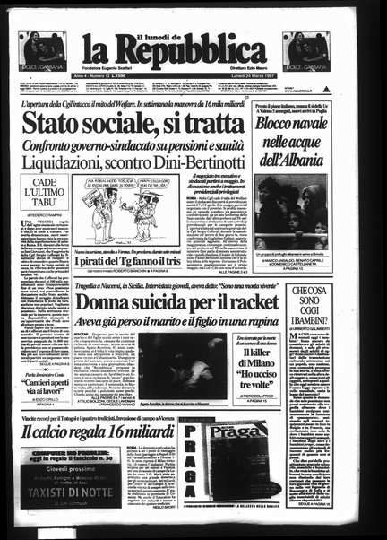 Il lunedì de La repubblica